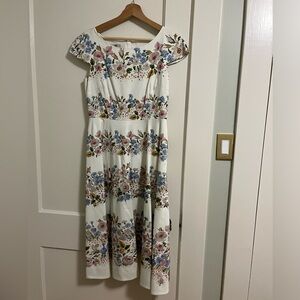 Hobbes London flower tea-length dress
